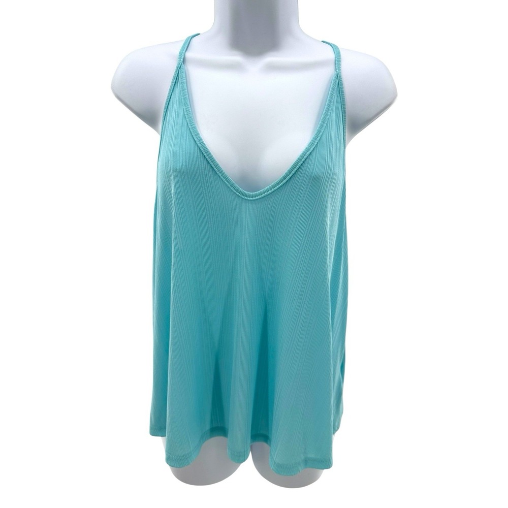 NWT Intimately Free People Mint Ribbed Open Back Tank Top Size Small